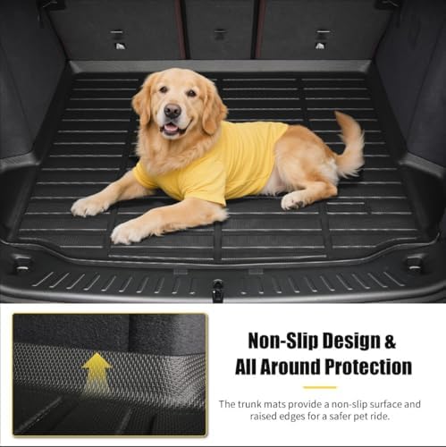 for Mazda 2 Floor Mats 2015 2024  TPE Automotive All Weather Custom Car Floor Mats Cargo Liner Full Set for Mazda 2 Accessories 2015 2024
