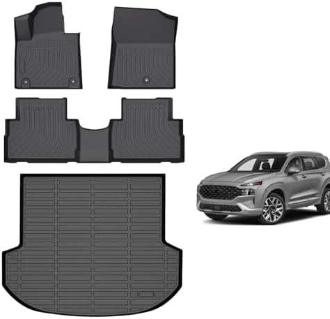 for Mazda 2 Floor Mats 2015 2024  TPE Automotive All Weather Custom Car Floor Mats Cargo Liner Full Set for Mazda 2 Accessories 2015 2024