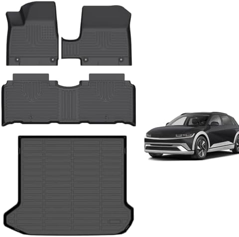 for Mazda 2 Floor Mats 2015 2024  TPE Automotive All Weather Custom Car Floor Mats Cargo Liner Full Set for Mazda 2 Accessories 2015 2024