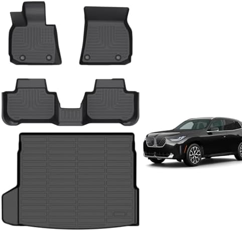 for Mazda 2 Floor Mats 2015 2024  TPE Automotive All Weather Custom Car Floor Mats Cargo Liner Full Set for Mazda 2 Accessories 2015 2024