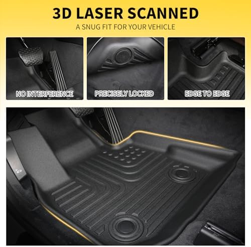 for Mazda 2 Floor Mats 2015 2024  TPE Automotive All Weather Custom Car Floor Mats Cargo Liner Full Set for Mazda 2 Accessories 2015 2024
