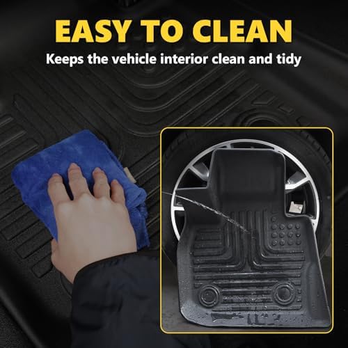 for Mazda 2 Floor Mats 2015 2024  TPE Automotive All Weather Custom Car Floor Mats Cargo Liner Full Set for Mazda 2 Accessories 2015 2024