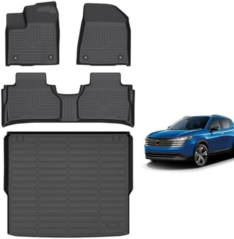for Mazda 2 Floor Mats 2015 2024  TPE Automotive All Weather Custom Car Floor Mats Cargo Liner Full Set for Mazda 2 Accessories 2015 2024