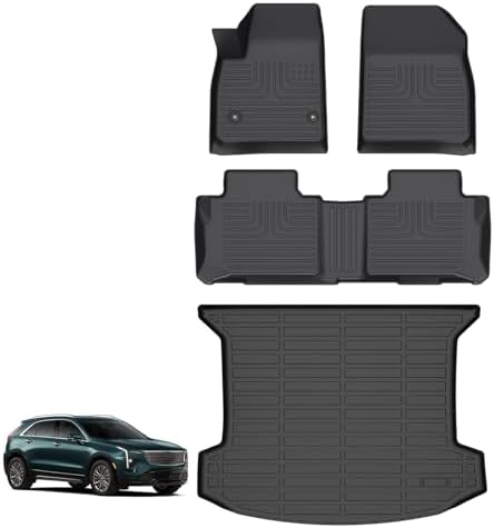 for Mazda 2 Floor Mats 2015 2024  TPE Automotive All Weather Custom Car Floor Mats Cargo Liner Full Set for Mazda 2 Accessories 2015 2024