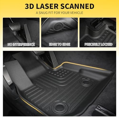 for Mazda 2 Floor Mats 2015 2024  TPE Automotive All Weather Custom Car Floor Mats Cargo Liner Full Set for Mazda 2 Accessories 2015 2024