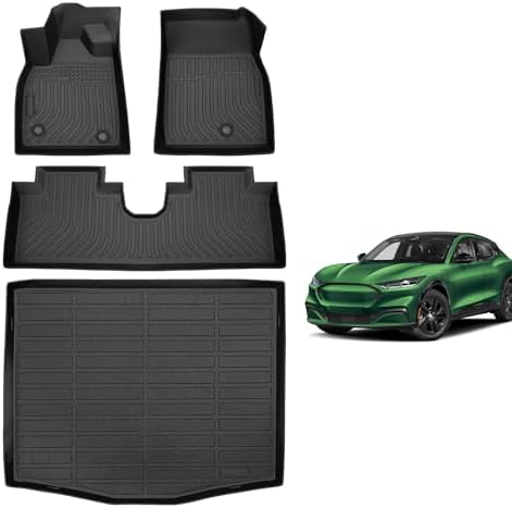 for Mazda 2 Floor Mats 2015 2024  TPE Automotive All Weather Custom Car Floor Mats Cargo Liner Full Set for Mazda 2 Accessories 2015 2024