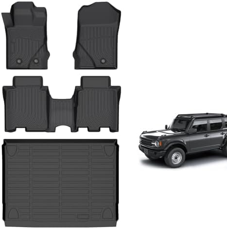 for Mazda 2 Floor Mats 2015 2024  TPE Automotive All Weather Custom Car Floor Mats Cargo Liner Full Set for Mazda 2 Accessories 2015 2024