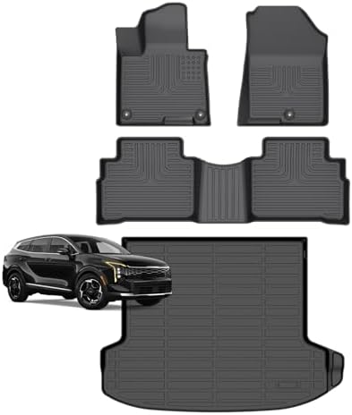 for Mazda 2 Floor Mats 2015 2024  TPE Automotive All Weather Custom Car Floor Mats Cargo Liner Full Set for Mazda 2 Accessories 2015 2024