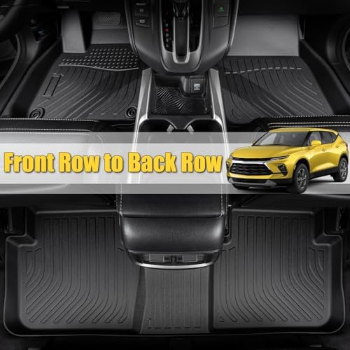 for Mazda 2 Floor Mats 2015 2024  TPE Automotive All Weather Custom Car Floor Mats Cargo Liner Full Set for Mazda 2 Accessories 2015 2024