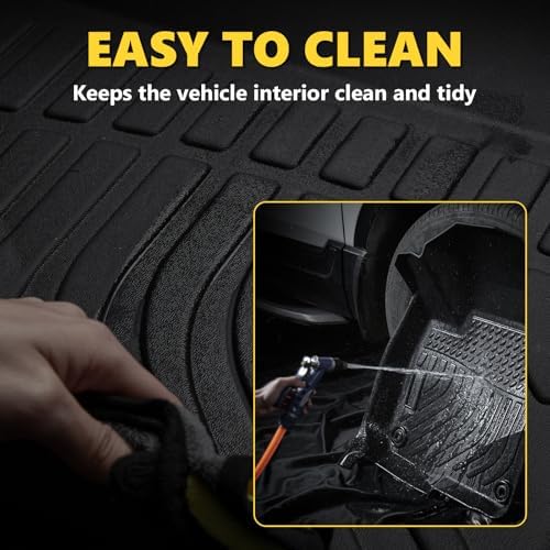 for Mazda 2 Floor Mats 2015 2024  TPE Automotive All Weather Custom Car Floor Mats Cargo Liner Full Set for Mazda 2 Accessories 2015 2024