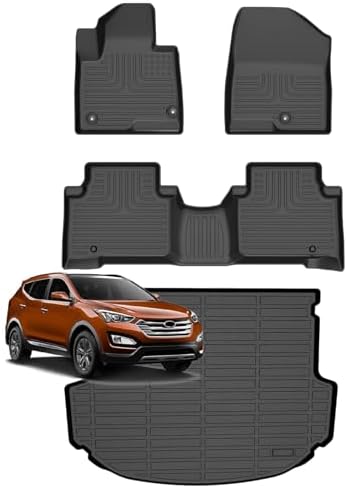 for Mazda 2 Floor Mats 2015 2024  TPE Automotive All Weather Custom Car Floor Mats Cargo Liner Full Set for Mazda 2 Accessories 2015 2024