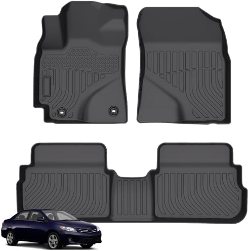 for Mazda 2 Floor Mats 2015 2024  TPE Automotive All Weather Custom Car Floor Mats Cargo Liner Full Set for Mazda 2 Accessories 2015 2024