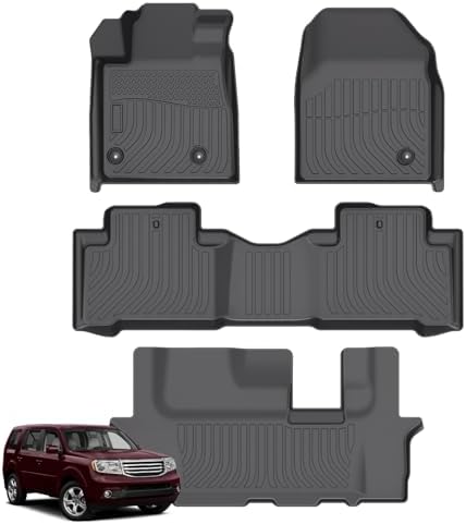 for Mazda 2 Floor Mats 2015 2024  TPE Automotive All Weather Custom Car Floor Mats Cargo Liner Full Set for Mazda 2 Accessories 2015 2024