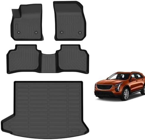 for Mazda 2 Floor Mats 2015 2024  TPE Automotive All Weather Custom Car Floor Mats Cargo Liner Full Set for Mazda 2 Accessories 2015 2024