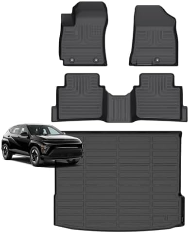 for Mazda 2 Floor Mats 2015 2024  TPE Automotive All Weather Custom Car Floor Mats Cargo Liner Full Set for Mazda 2 Accessories 2015 2024