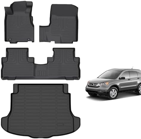 for Mazda 2 Floor Mats 2015 2024  TPE Automotive All Weather Custom Car Floor Mats Cargo Liner Full Set for Mazda 2 Accessories 2015 2024