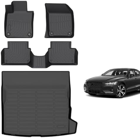 for Mazda 2 Floor Mats 2015 2024  TPE Automotive All Weather Custom Car Floor Mats Cargo Liner Full Set for Mazda 2 Accessories 2015 2024