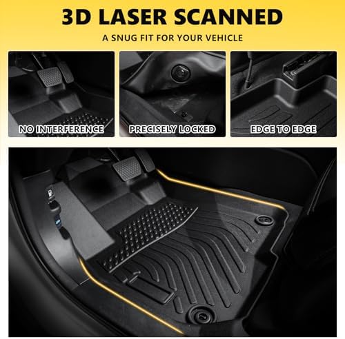 for Mazda 2 Floor Mats 2015 2024  TPE Automotive All Weather Custom Car Floor Mats Cargo Liner Full Set for Mazda 2 Accessories 2015 2024