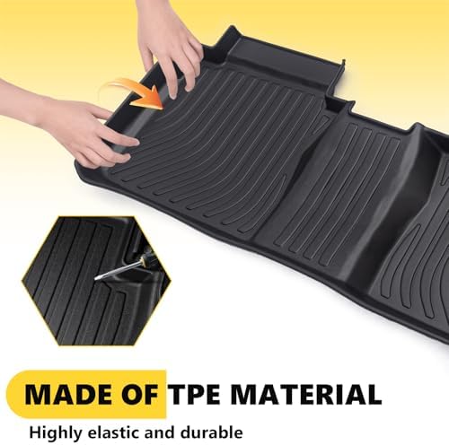 for Mazda 2 Floor Mats 2015 2024  TPE Automotive All Weather Custom Car Floor Mats Cargo Liner Full Set for Mazda 2 Accessories 2015 2024