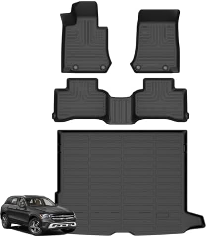 for Mazda 2 Floor Mats 2015 2024  TPE Automotive All Weather Custom Car Floor Mats Cargo Liner Full Set for Mazda 2 Accessories 2015 2024