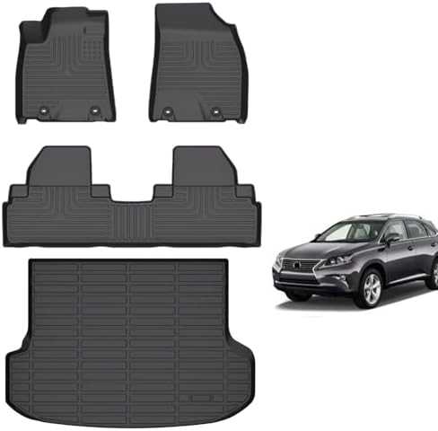 for Mazda 2 Floor Mats 2015 2024  TPE Automotive All Weather Custom Car Floor Mats Cargo Liner Full Set for Mazda 2 Accessories 2015 2024