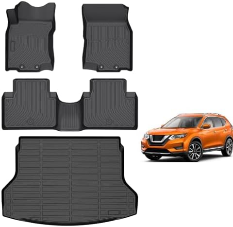 for Mazda 2 Floor Mats 2015 2024  TPE Automotive All Weather Custom Car Floor Mats Cargo Liner Full Set for Mazda 2 Accessories 2015 2024