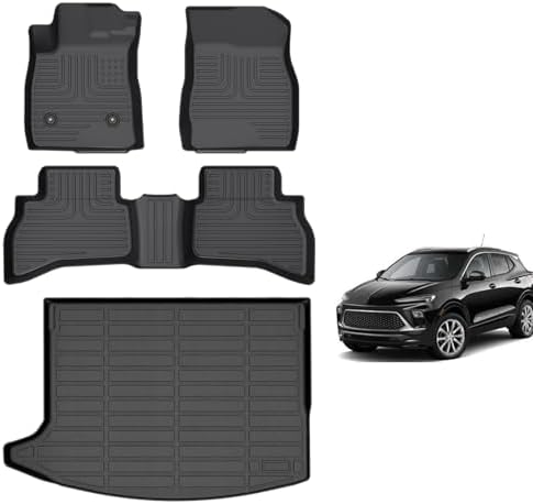 for Mazda 2 Floor Mats 2015 2024  TPE Automotive All Weather Custom Car Floor Mats Cargo Liner Full Set for Mazda 2 Accessories 2015 2024