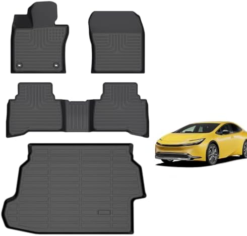 for Mazda 2 Floor Mats 2015 2024  TPE Automotive All Weather Custom Car Floor Mats Cargo Liner Full Set for Mazda 2 Accessories 2015 2024