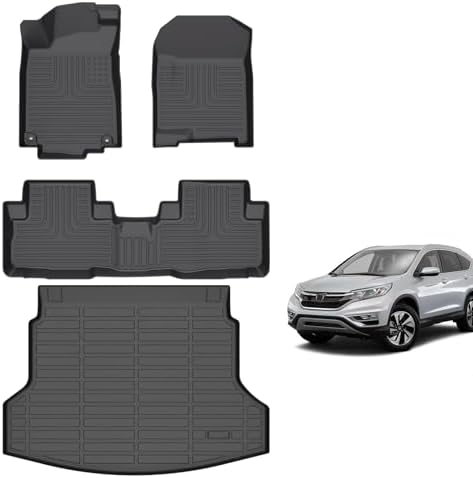 for Mazda 2 Floor Mats 2015 2024  TPE Automotive All Weather Custom Car Floor Mats Cargo Liner Full Set for Mazda 2 Accessories 2015 2024