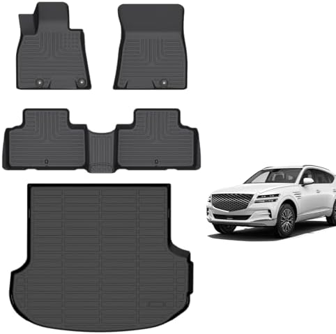 for Mazda 2 Floor Mats 2015 2024  TPE Automotive All Weather Custom Car Floor Mats Cargo Liner Full Set for Mazda 2 Accessories 2015 2024