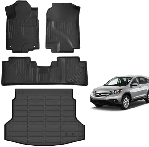 for Mazda 2 Floor Mats 2015 2024  TPE Automotive All Weather Custom Car Floor Mats Cargo Liner Full Set for Mazda 2 Accessories 2015 2024