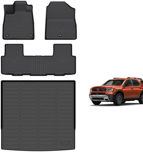 for Mazda 2 Floor Mats 2015 2024  TPE Automotive All Weather Custom Car Floor Mats Cargo Liner Full Set for Mazda 2 Accessories 2015 2024