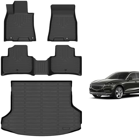 for Mazda 2 Floor Mats 2015 2024  TPE Automotive All Weather Custom Car Floor Mats Cargo Liner Full Set for Mazda 2 Accessories 2015 2024