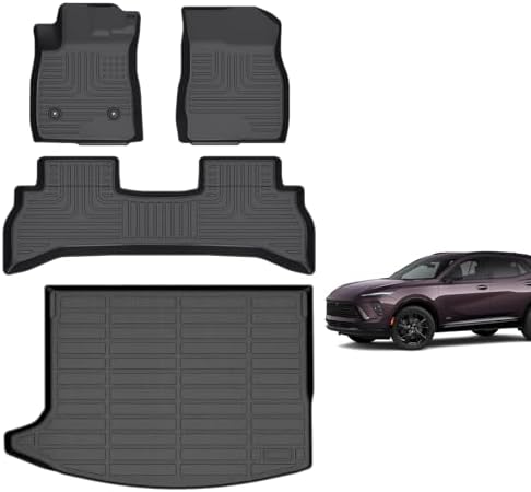 for Mazda 2 Floor Mats 2015 2024  TPE Automotive All Weather Custom Car Floor Mats Cargo Liner Full Set for Mazda 2 Accessories 2015 2024