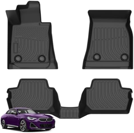 for Mazda 2 Floor Mats 2015 2024  TPE Automotive All Weather Custom Car Floor Mats Cargo Liner Full Set for Mazda 2 Accessories 2015 2024