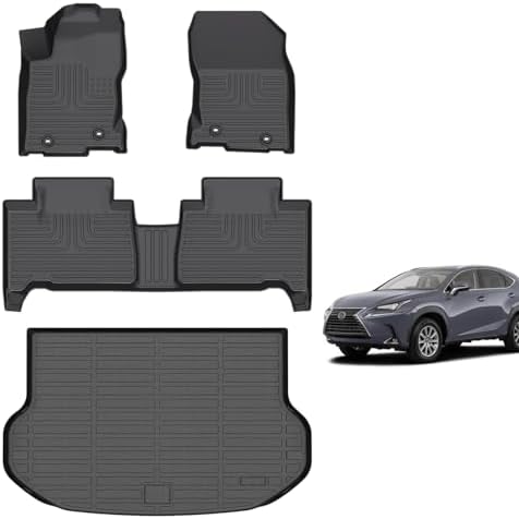 for Mazda 2 Floor Mats 2015 2024  TPE Automotive All Weather Custom Car Floor Mats Cargo Liner Full Set for Mazda 2 Accessories 2015 2024
