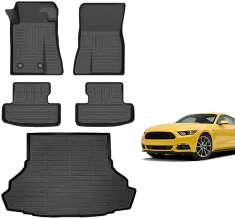 for Mazda 2 Floor Mats 2015 2024  TPE Automotive All Weather Custom Car Floor Mats Cargo Liner Full Set for Mazda 2 Accessories 2015 2024