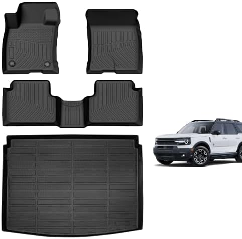 for Mazda 2 Floor Mats 2015 2024  TPE Automotive All Weather Custom Car Floor Mats Cargo Liner Full Set for Mazda 2 Accessories 2015 2024