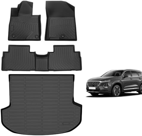 for Mazda 2 Floor Mats 2015 2024  TPE Automotive All Weather Custom Car Floor Mats Cargo Liner Full Set for Mazda 2 Accessories 2015 2024