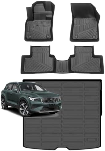 for Mazda 2 Floor Mats 2015 2024  TPE Automotive All Weather Custom Car Floor Mats Cargo Liner Full Set for Mazda 2 Accessories 2015 2024