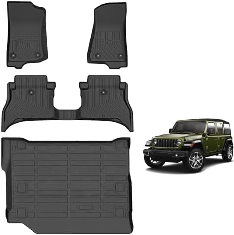 for Mazda 2 Floor Mats 2015 2024  TPE Automotive All Weather Custom Car Floor Mats Cargo Liner Full Set for Mazda 2 Accessories 2015 2024