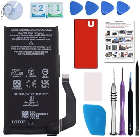 for Pixel 7a Battery Replacement Kit  Replacement Battery for Google Pixel 7a Model GWKK3  GHL1X  G0DZQ  G82U8 with Repair Tools Kit and User Manual