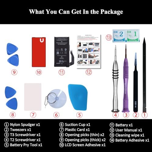 for Pixel 7a Battery Replacement Kit  Replacement Battery for Google Pixel 7a Model GWKK3  GHL1X  G0DZQ  G82U8 with Repair Tools Kit and User Manual