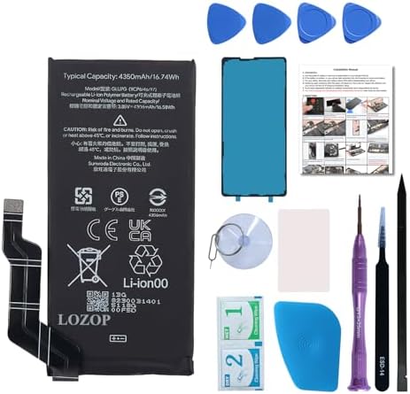 for Pixel 7a Battery Replacement Kit  Replacement Battery for Google Pixel 7a Model GWKK3  GHL1X  G0DZQ  G82U8 with Repair Tools Kit and User Manual