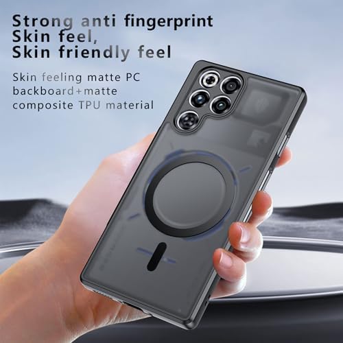 for Red Magic 11 Pro/Red Magic 11 Pro  Case  Compatible with MagSafe Military Grade Shockproof  Slim Shockproof Magnetic Phone Case Black