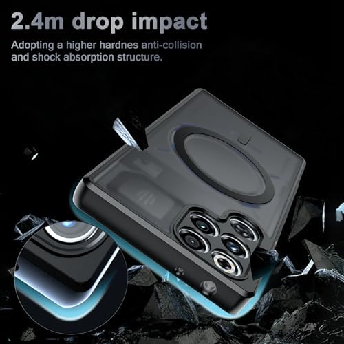 for Red Magic 11 Pro/Red Magic 11 Pro  Case  Compatible with MagSafe Military Grade Shockproof  Slim Shockproof Magnetic Phone Case Black