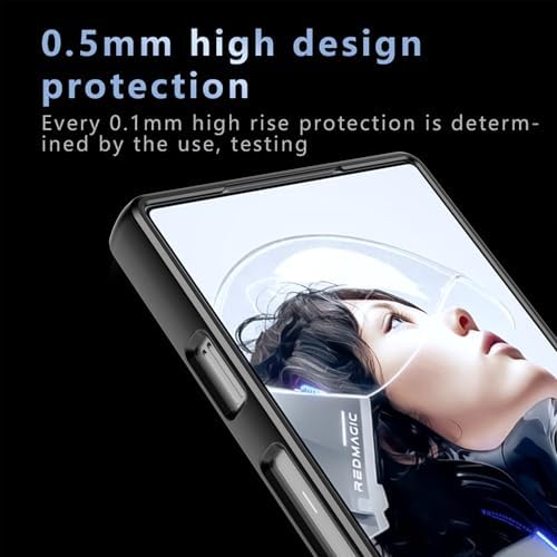 for Red Magic 11 Pro/Red Magic 11 Pro  Case  Compatible with MagSafe Military Grade Shockproof  Slim Shockproof Magnetic Phone Case Black
