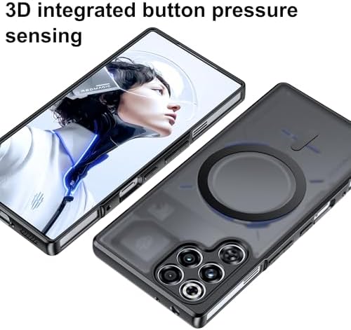 for Red Magic 11 Pro/Red Magic 11 Pro  Case  Compatible with MagSafe Military Grade Shockproof  Slim Shockproof Magnetic Phone Case Black