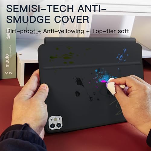for iPad Air 11 inch  M3 2025 / M2 2024  & iPad Pro 11 inch 1st/2nd/3rd/4th Gen   Magic Keyboard for Air 4/5 10 9  Springy Backlit Keys  Stain Resistant Surface  Multi Touch Trackpad  Black