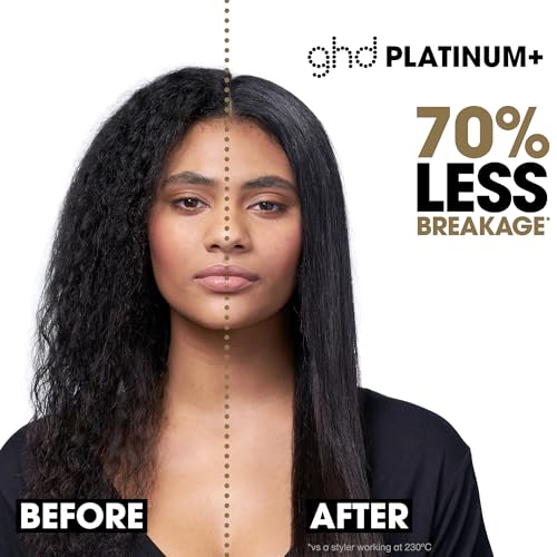 ghd Platinum  Styler   1 Flat Iron Hair Straightener  Professional Ceramic Hair Styling Tool for Stronger Hair  More Shine  & More Color Protection